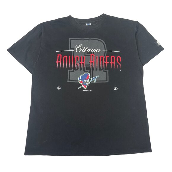 1995 Starter Ottawa Rough Riders CFL Tee L - Picture 1 of 5